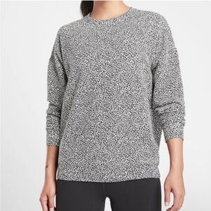 Athleta Studio Street Animal Cheetah Printed Pullover